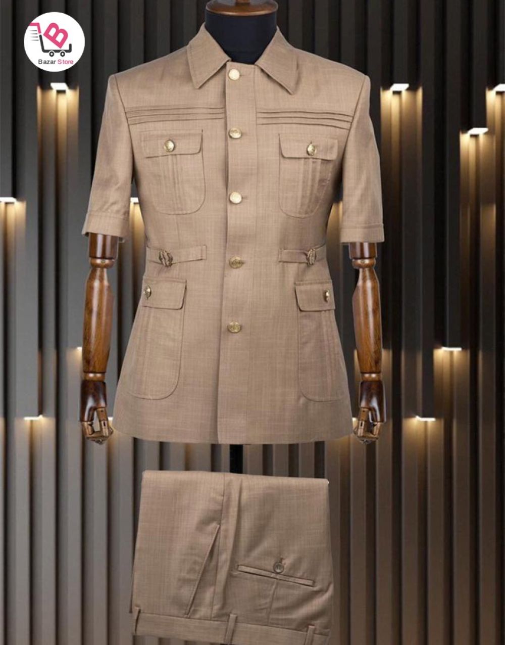 Veste manche courte pour homme